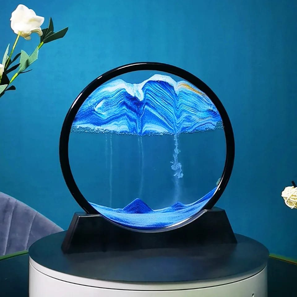 3D Moving Dynamic Quicksand Desktop Decor & Stress Relief Display