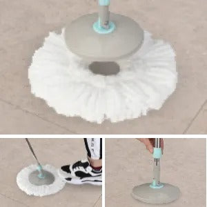 360° Microfiber Spin Mop Set with Bucket