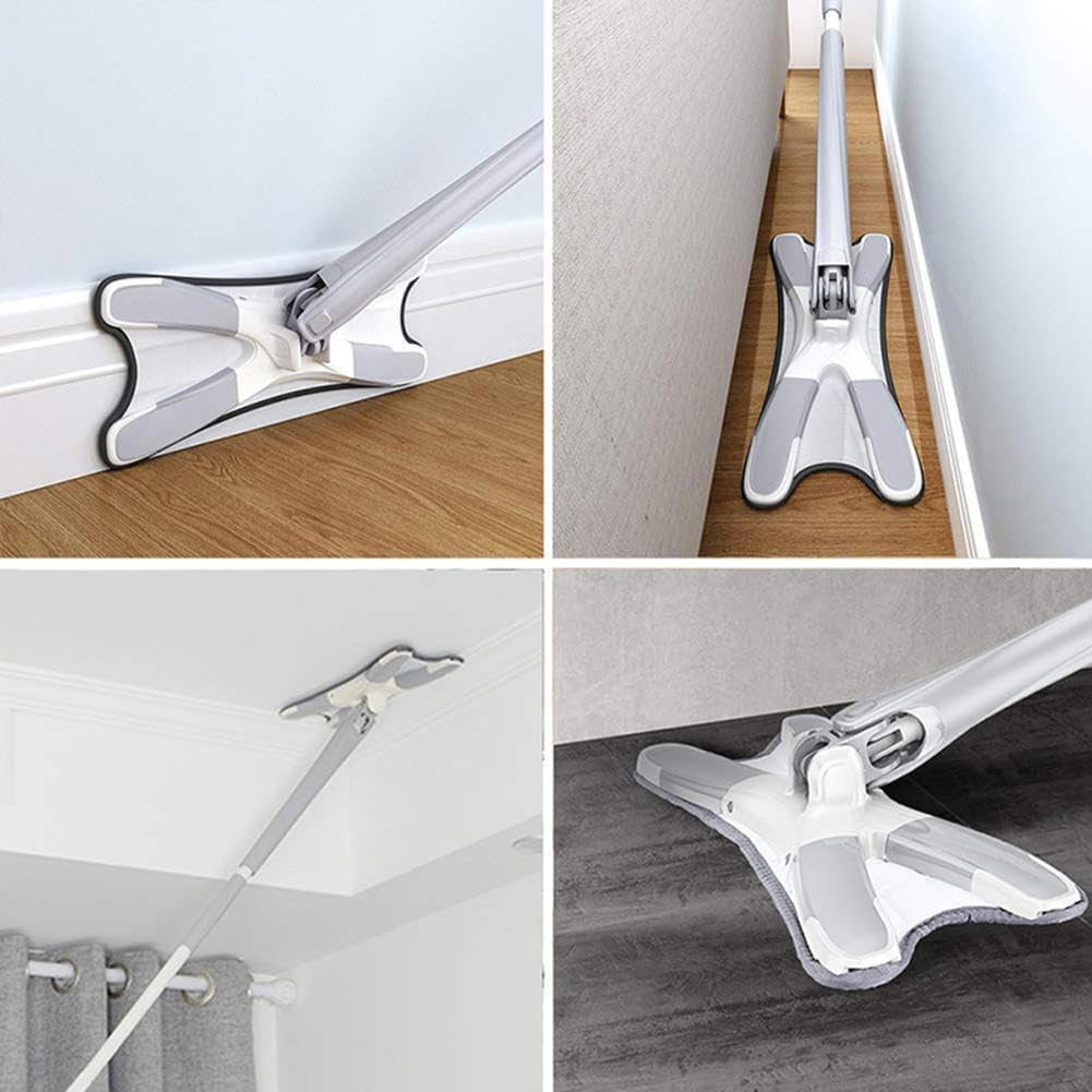 360° Floor Mop Self-Wring Cleaning System for Tiles, Wood & Marble