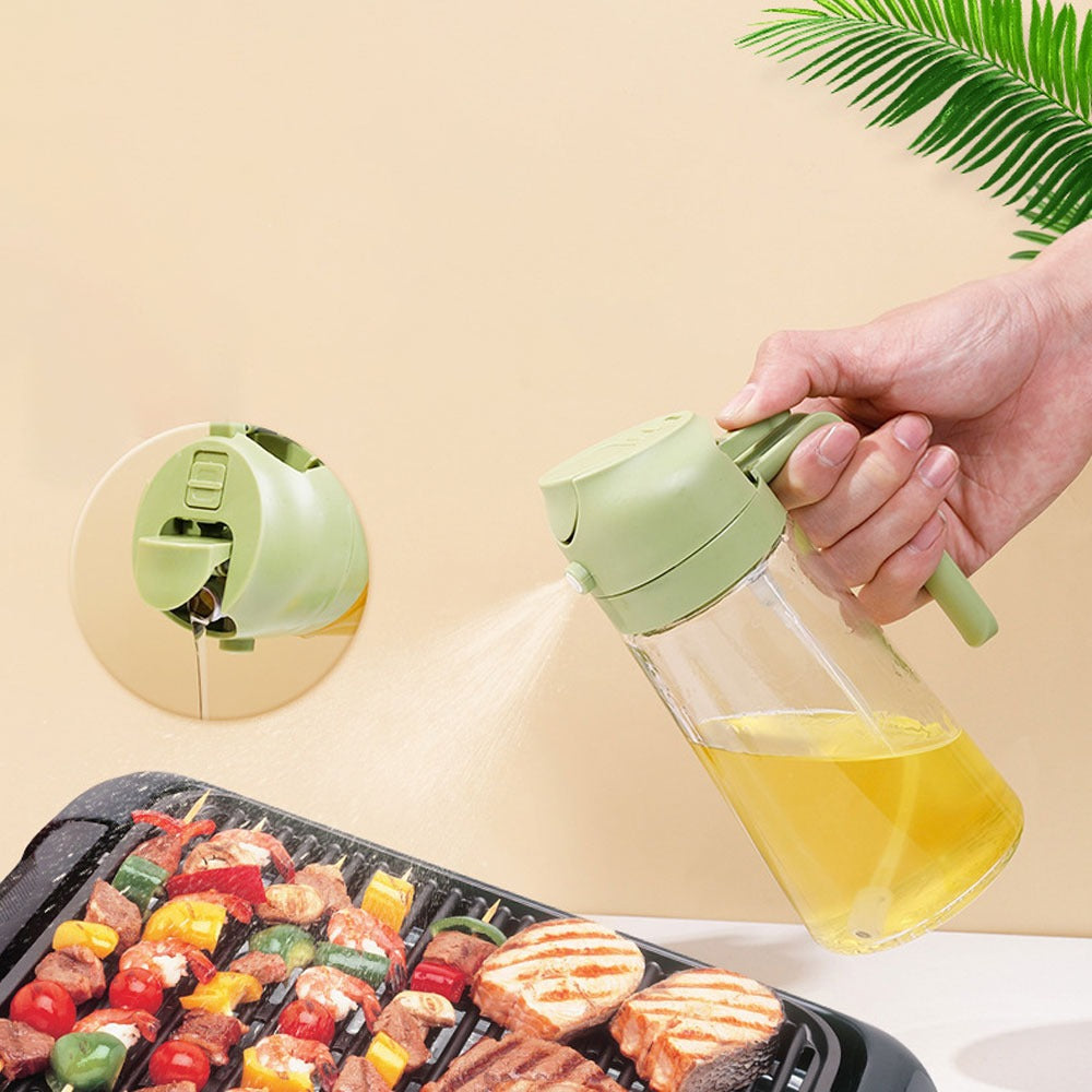 2-in-1 Oil Sprayer Bottle 400ml Fine Mist