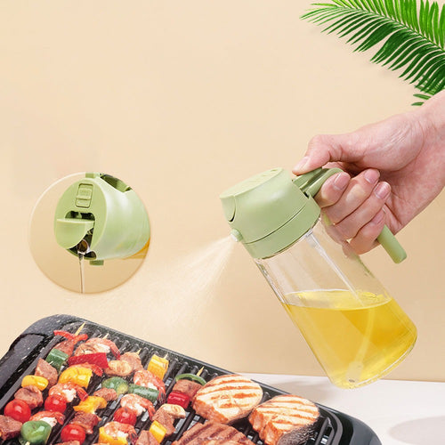 2-in-1 Oil Sprayer Bottle 400ml Fine Mist