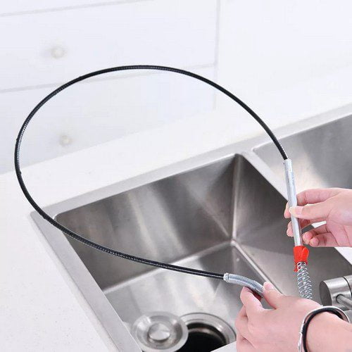 60cm Stainless Steel Clog Removal Spring Tool