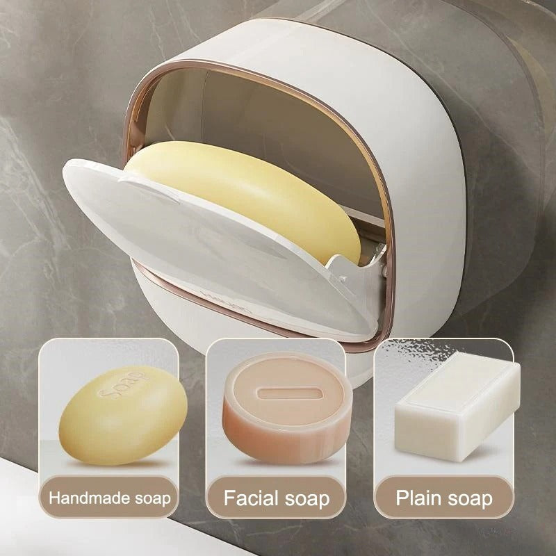 Punch-Free Drainage Soap Box for Bathroom & Laundry Use