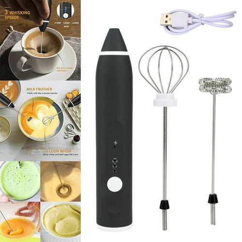 2-in-1 Rechargeable Coffee Beater & Milk Frother