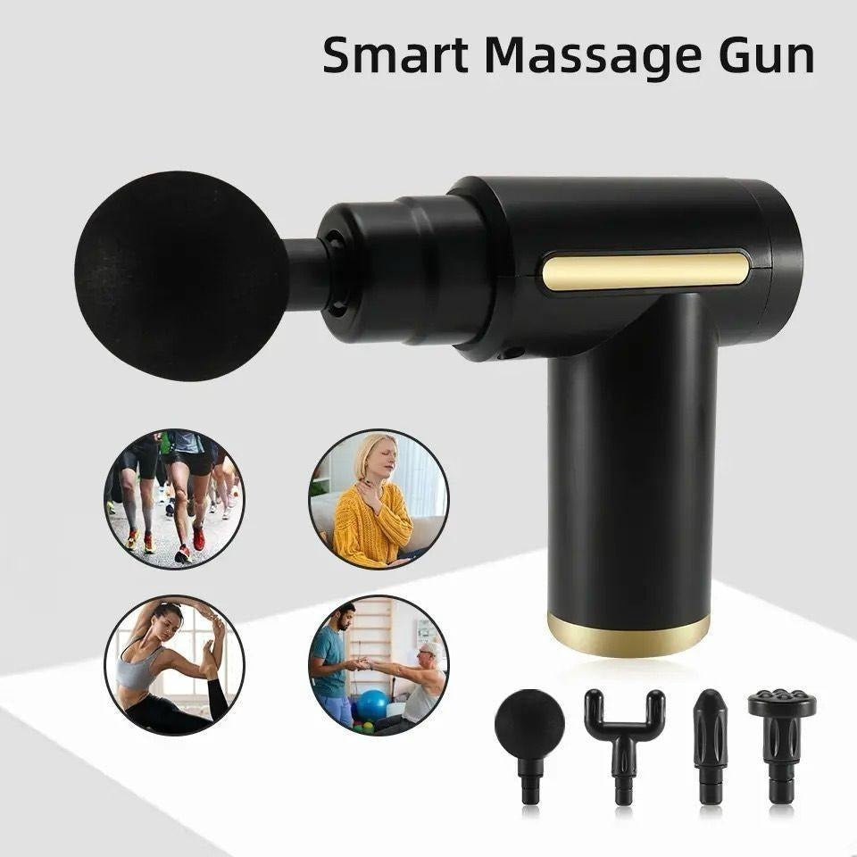 Deep Tissue Muscle Recovery Massager with 4 Therapy Heads