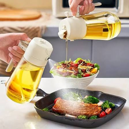 2-in-1 Oil Sprayer Bottle 400ml Fine Mist