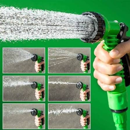 50ft Flexible Garden Pipe with 7-Mode Spray Gun